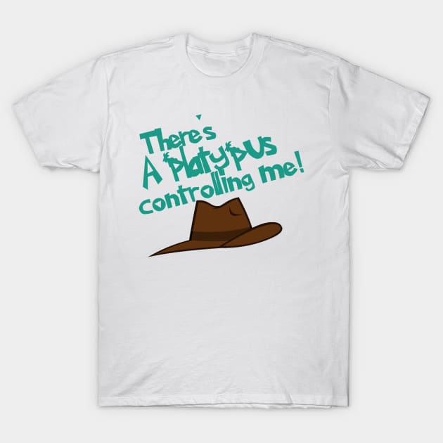 Platypus Controlling Me T-Shirt by CommonKurtisE